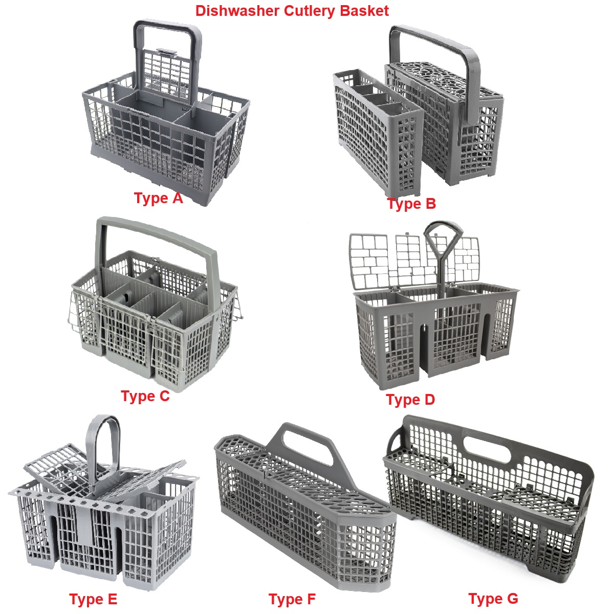 Commercial Kitchen Accessories - Dishwasher Cutlery Basket For Bosch Siemens