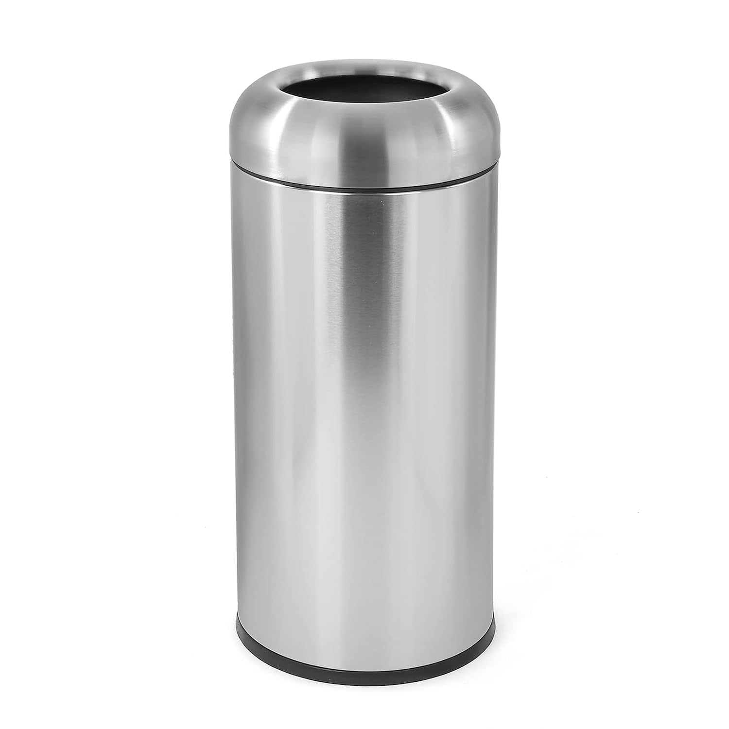 Commercial Kitchen Garbage Disposal - Large Stainless Steel Open‑Top Trash Can