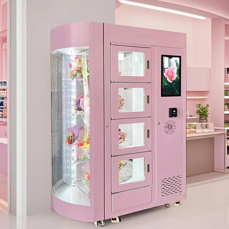 Rotary Bakery Oven - Automatic Flower Vending Machine Smart Refrigerated