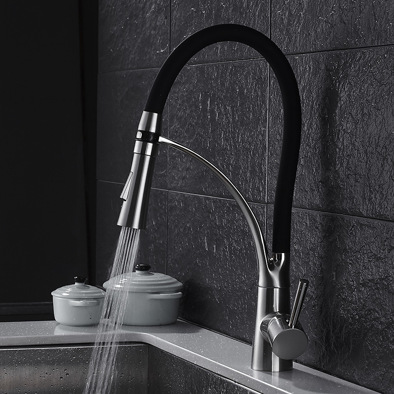 Pull Down Kitchen Faucet Solid - Commercial Kitchen Mixer Tap 评论和价格