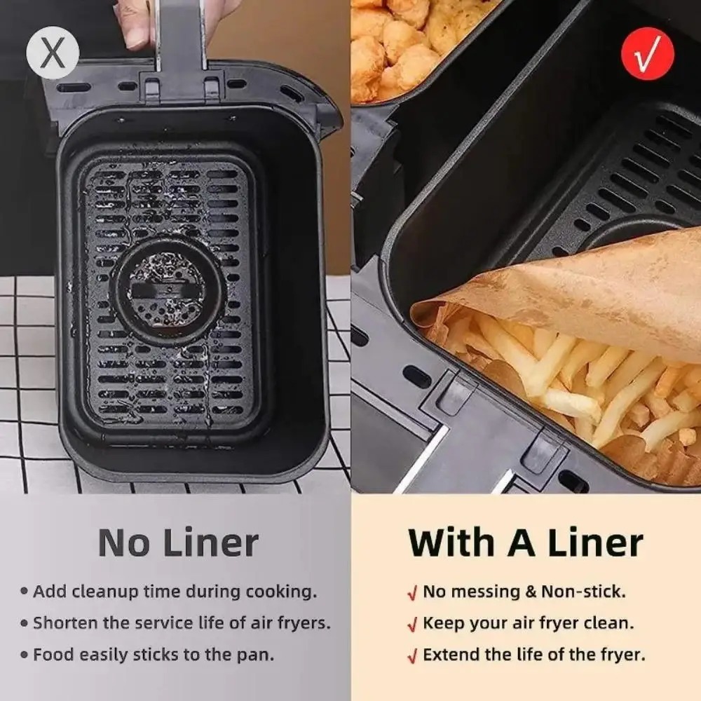 50/100pcs Disposable Air Fryer - Commercial Kitchen Pans 评论和价格