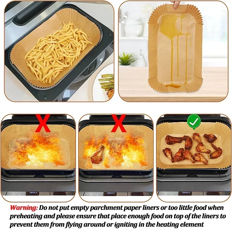 Disposable Air Fryer Paper Non - Commercial Kitchen Pans 评论和价格
