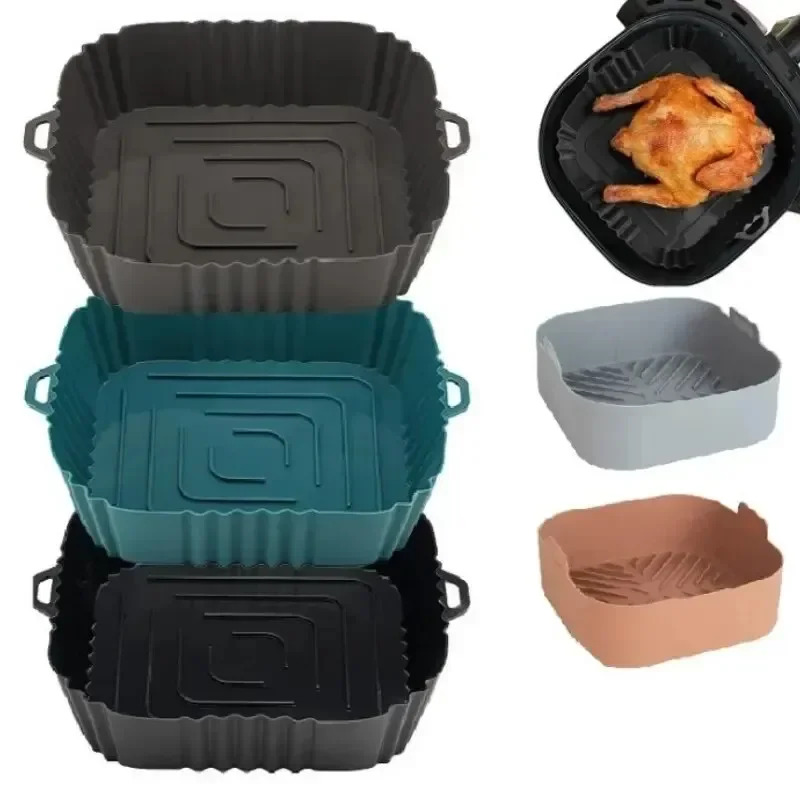 1PC Silicone Air Fryer Basket, - Commercial Kitchen Pans 评论和价格