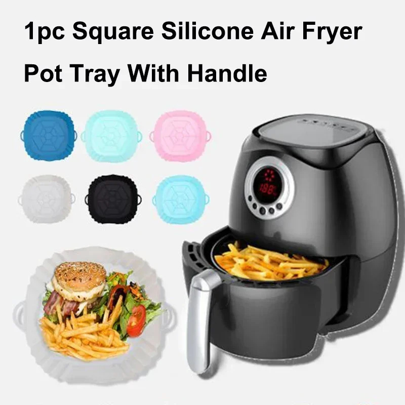 1PC Silicone Air Fryer Basket, - Commercial Kitchen Pans 评论和价格