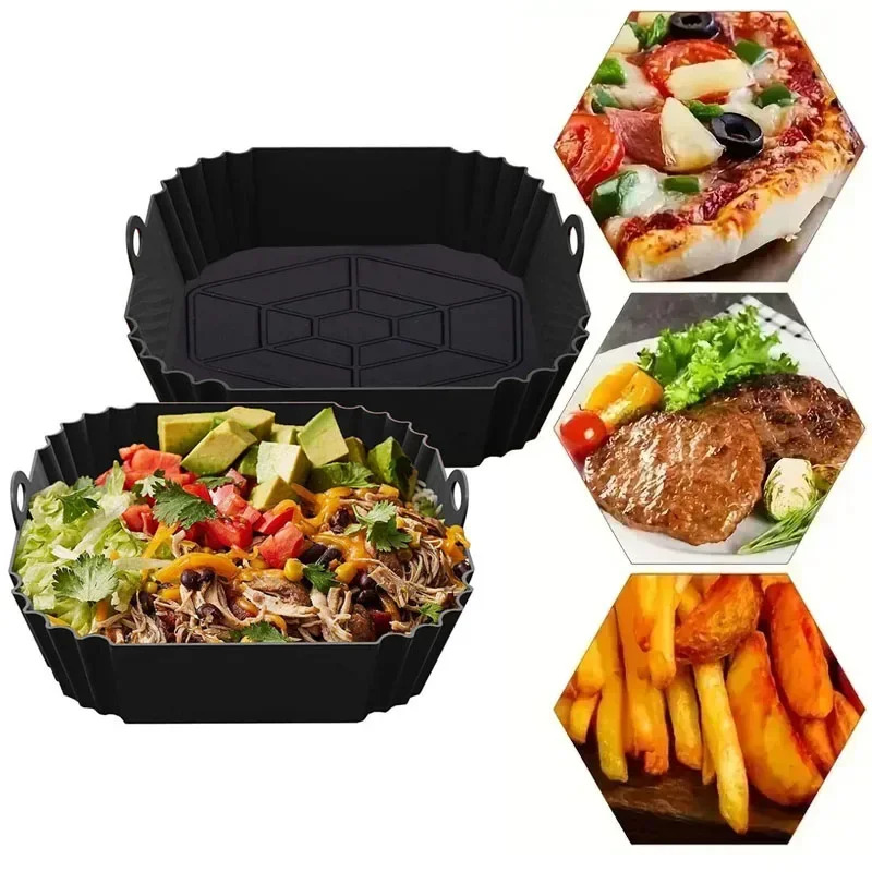 1PC Silicone Air Fryer Basket, - Commercial Kitchen Pans 评论和价格