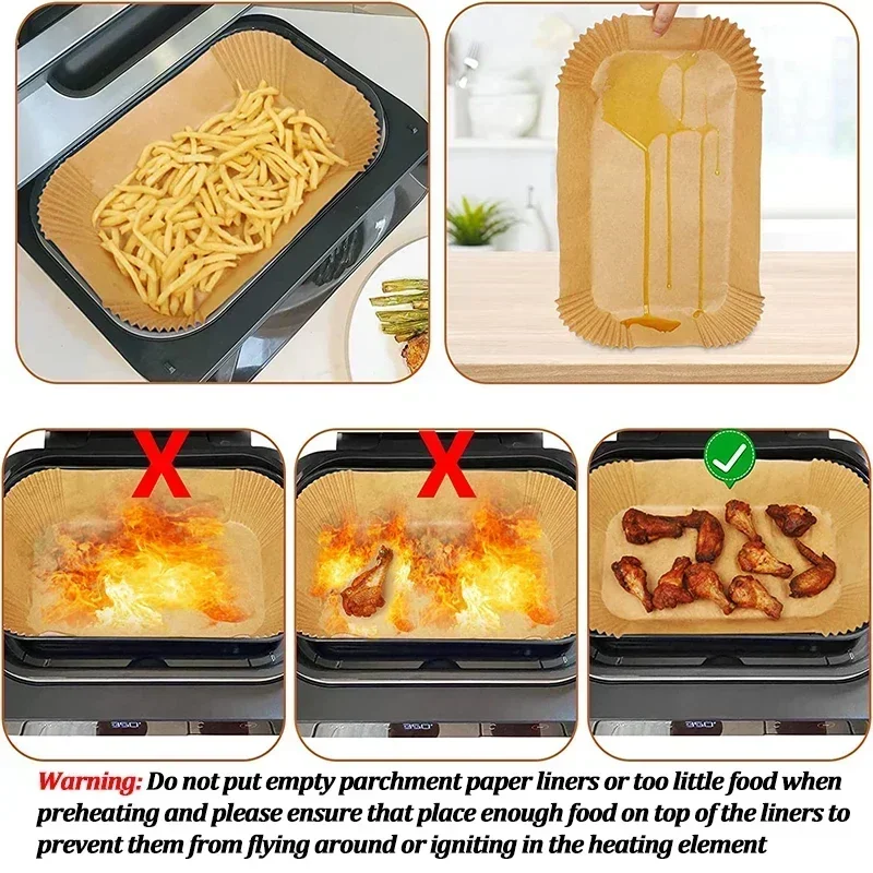 Disposable Air Fryer Paper Non - Commercial Kitchen Pans 评论和价格