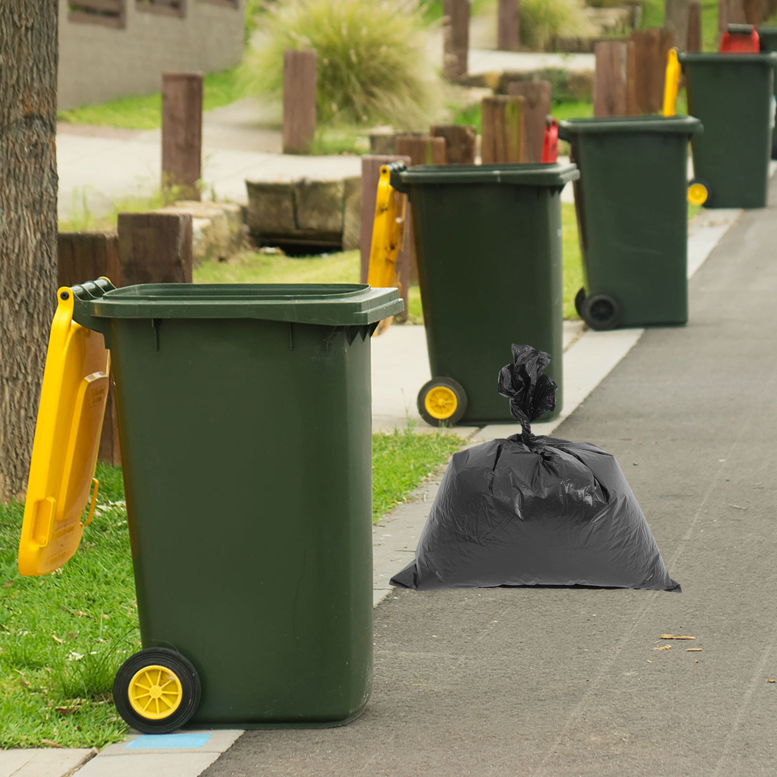 50Pcs Thickened Garbage Bags H - Commercial Kitchen Garbage Disposal 评论和价格