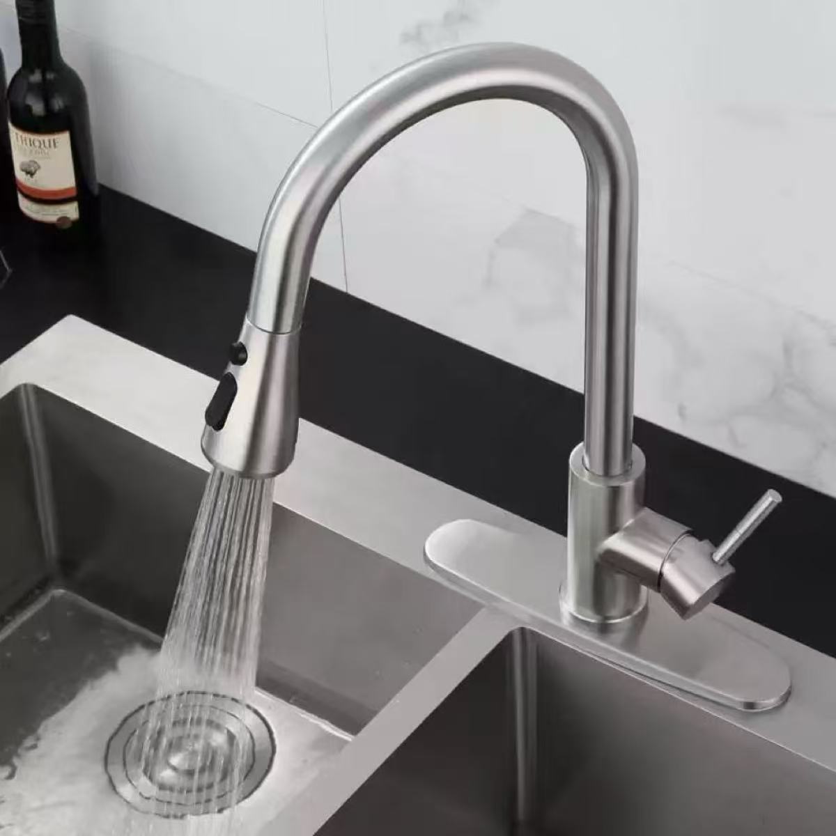 Kitchen Faucet Single Hole Pul - Commercial Kitchen Mixer Tap 评论和价格