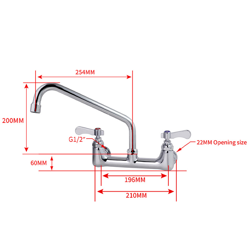 Commercial Kitchen Dual Hand 3 - Commercial Kitchen Mixer Tap 评论和价格