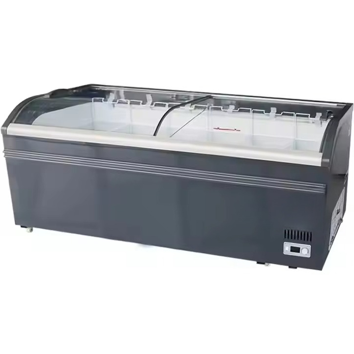 Commercial curved top glass sl - Commercial Chest Freezer 评论和价格