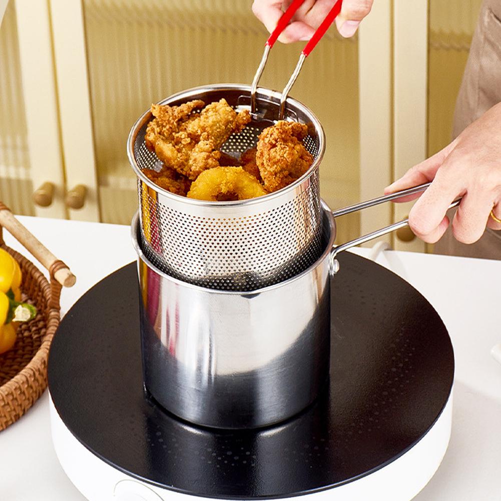 Stainless Steel Deep Fryer Pot - Commercial Kitchen Pans 评论和价格