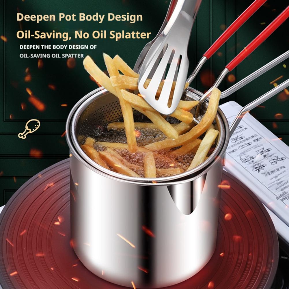 Stainless Steel Deep Fryer Pot - Commercial Kitchen Pans 评论和价格